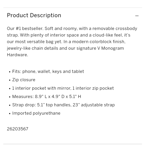 VICTORIA'S SECRET The Victoria Slouchy Satchel chain strap - Picture 4 of 13